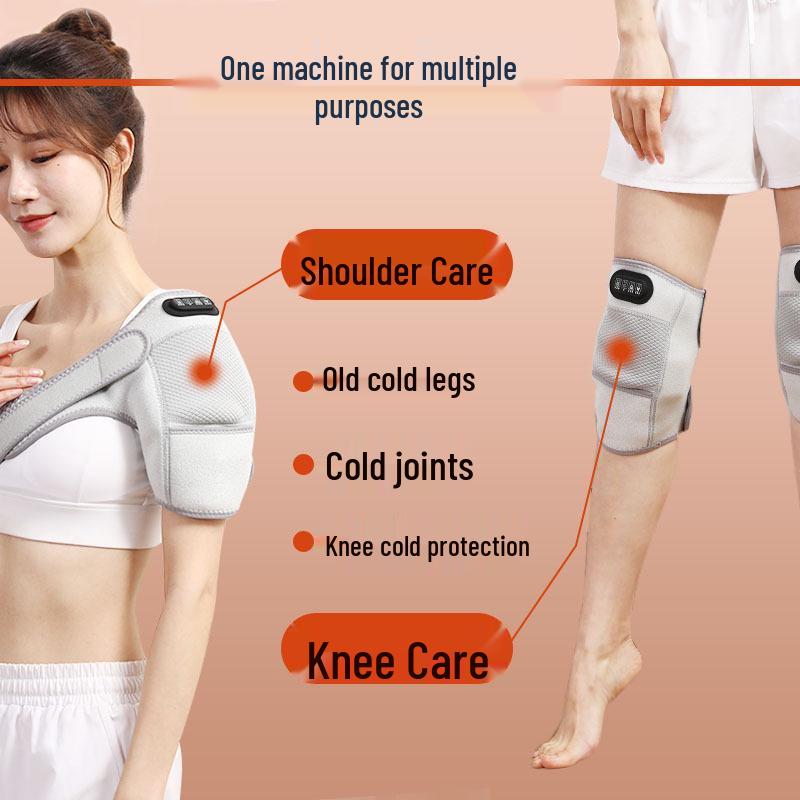 Electric Heated Knee Pads for Middle-aged & Elderly - Therapy & Massage Device for Cold Legs