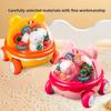 Childrens Puzzle Toy Transparent Gear Cartoon Bear Push Car For Parent Child Interaction