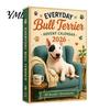 Holiday Keepsake Collection Everyday Bull Terrier Advent Calendar 2026, 24 Day Christmas Countdown with Decoration for Home Acrylic Ornaments,