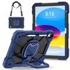 For ipad 10th Gen 10.9 inch Case A2696 A2757 A2777 Kids Tablet cover Silicone +PC funda for iPad A16 11th Gen 11"+ strap
