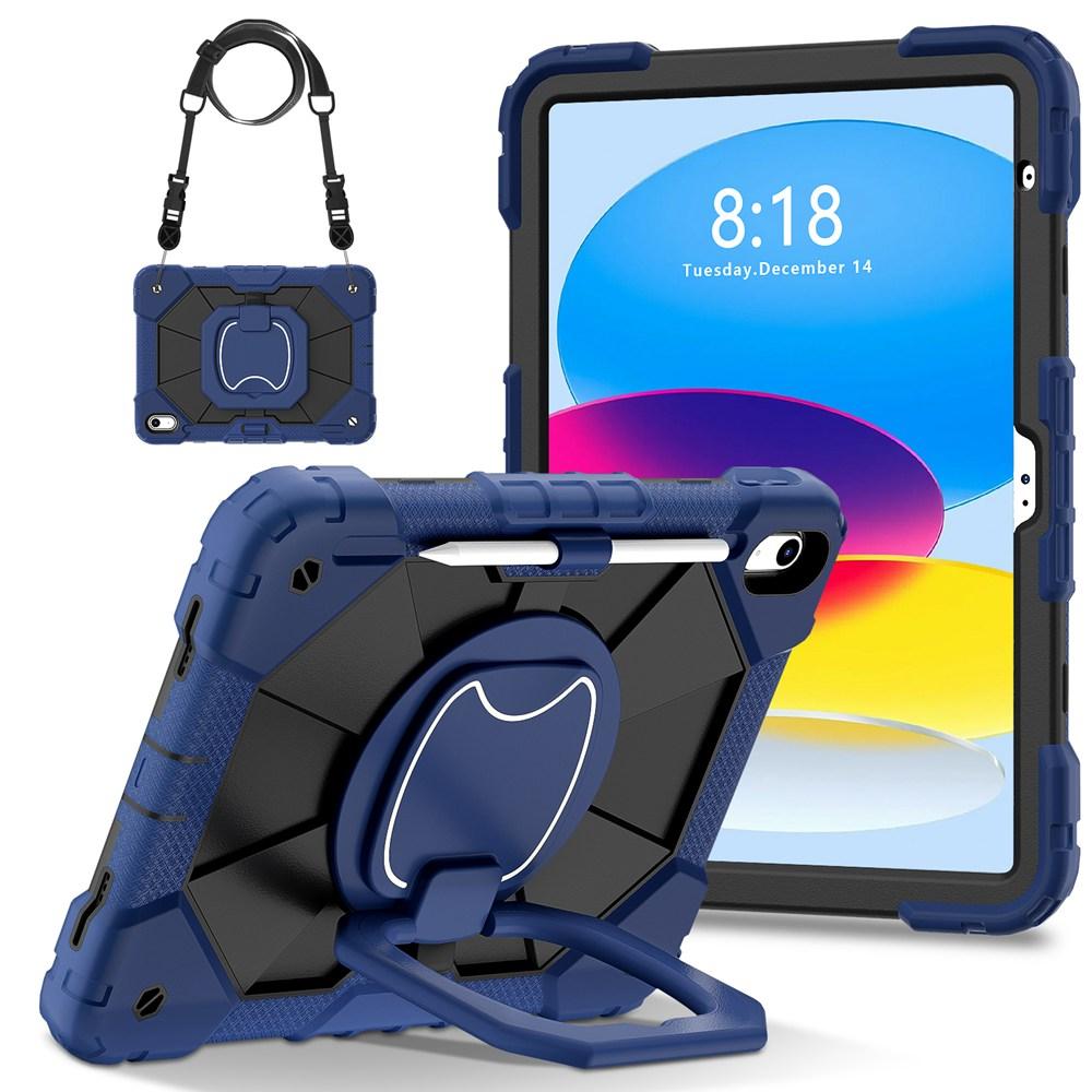 For ipad 10th Gen 10.9 inch Case A2696 A2757 A2777 Kids Tablet cover Silicone +PC funda for iPad A16 11th Gen 11"+ strap