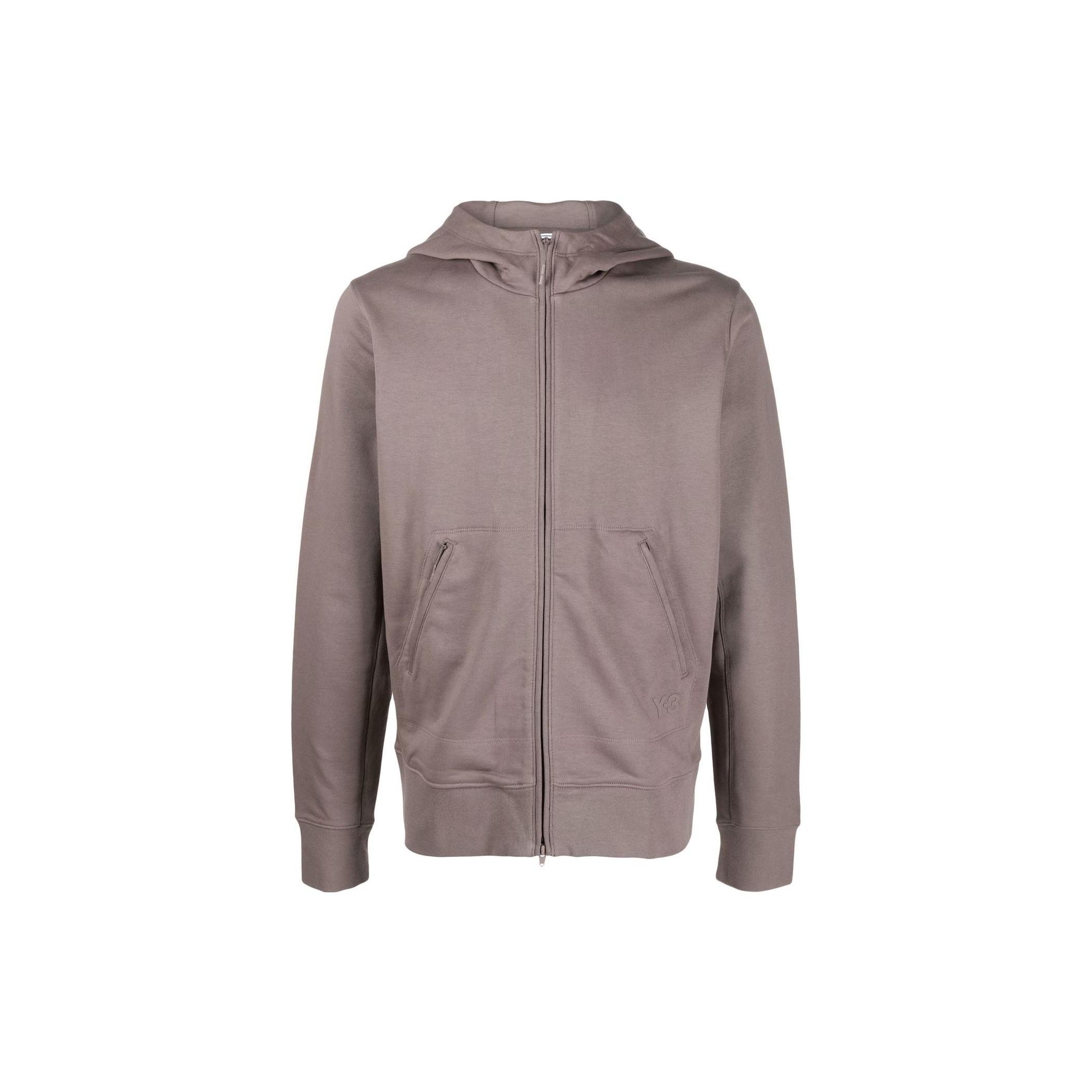 

Y-3 FW22 Solid Color Zip-Up Hooded Long Sleeve Jacket Men jackets Gray HT4470 M