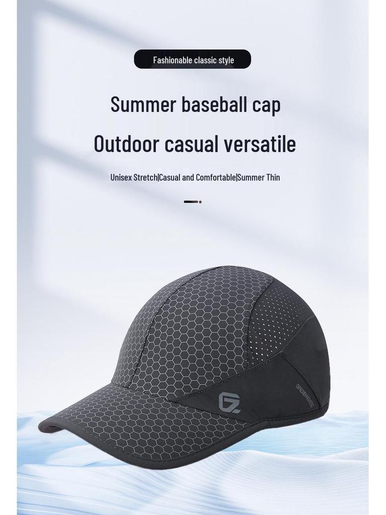 Unisex Quick-Drying Korean Style Mesh Baseball Cap - Outdoor Sunshade & Sunscreen