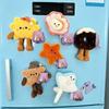 Ocean Series Fridge Magnets: Plush Toys, Dessert Figurines, Palm Treasures, and Lying Animals