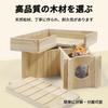 Nelouger Hamster Stage, Hamster Platform, Chinchilla Stage, Shelter House, Hamster Step, Wooden Step Stool, Hamster Steps, Small Animal Toy, Hamster T