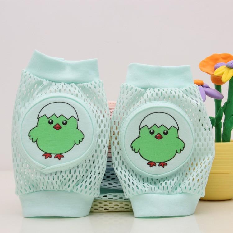 0-3 Children's Summer Mesh Sponge Knee Pads for Babies Crawling, Learning To Walk, Breathable Cartoon Knee Pads for Infants and