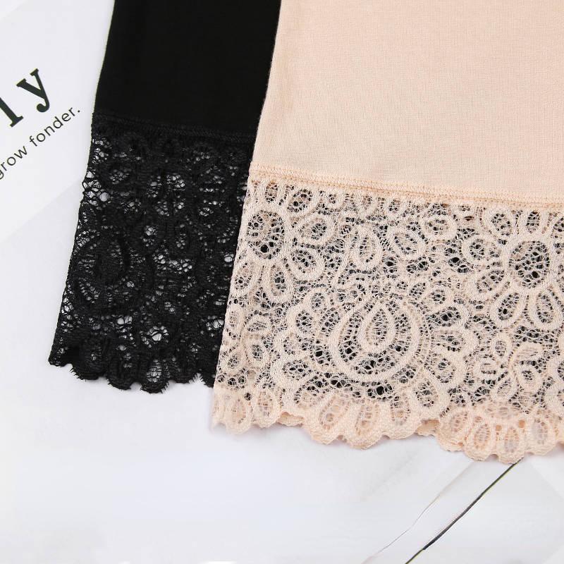 Safety Pants Anti-slip Summer Lace Plus-size Three-point Leggings Thin Safety Pants for Women