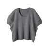 European and American style, new women's clothing, foreign style, fashionable round neck lazy loose knitted sweater 5755012