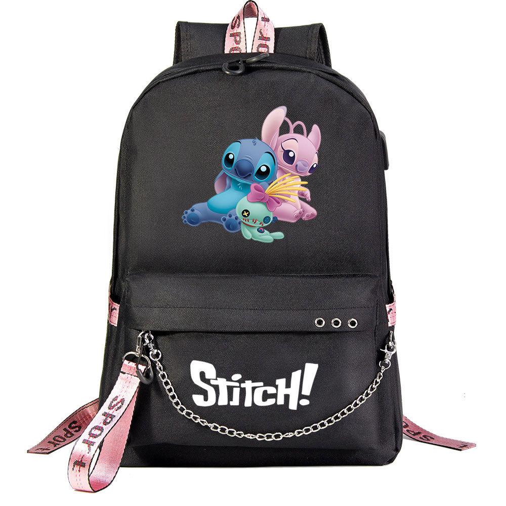 Anime Backpack Usb Teen Student School Bag Men'S And Women'S Leisure Travel Backpack