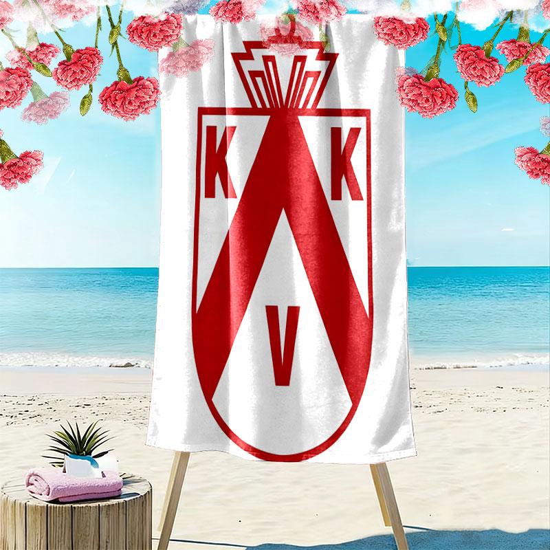 KV Kortrijk Print Beach Towel, Large Soft Quick Dry Towel for Beach Camping Swimming