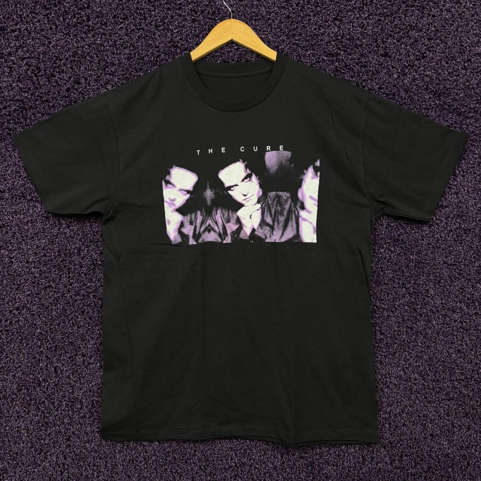 The Cure Robert Smith Blurry Poster New Wave Band T-Shirt L XXXXL