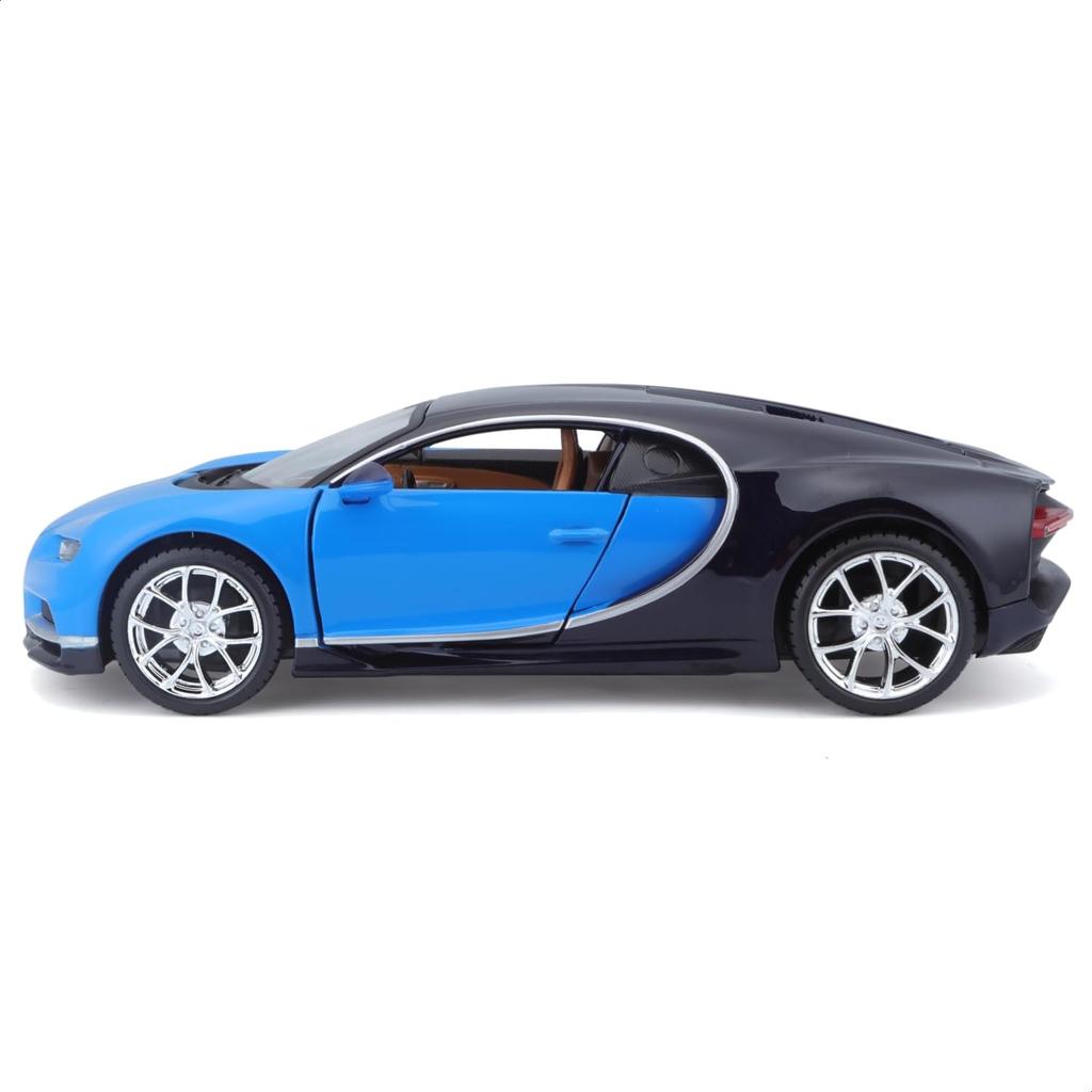 Maisto 1/24 Bugatti Chiron 2015 Blue / Diecast Model Car, Finished Product, 31514 BU