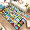 ABC Cartoon Kids Sala giochi Alfabeto Bambini che gattonano Tappeto per la prima educazione, tappeto per soggiorno, camera da letto, divano, tappetino antiscivolo