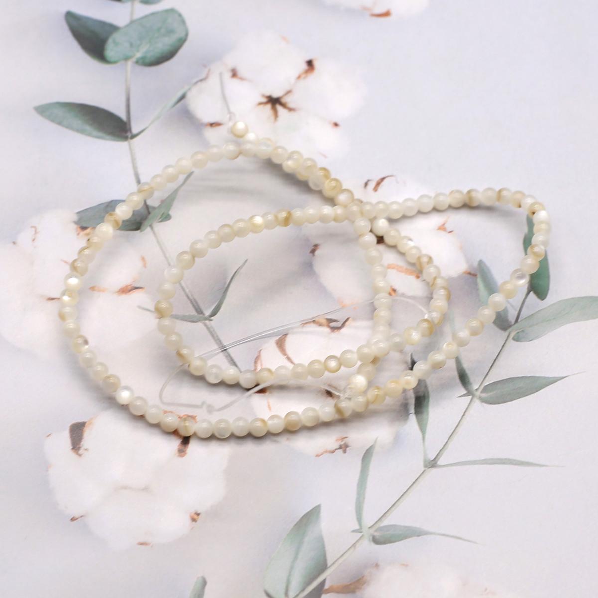 

Бусины из ракушек, круглые окрашенные бусины из натуральных ракушек для изготовления украшений своими руками, ожерелья, браслета, серег, аксессуаров 3-3.5mm