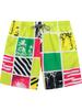 European And American Loose Casual Hawaiian Flower Shorts Men'S Summer Youth Floral Ice Silk Vacation Seaside Beach Pants