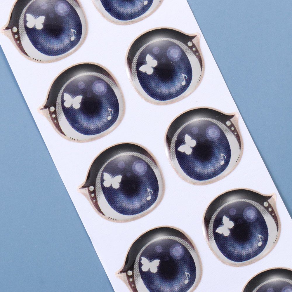 Аксесуари Аніме Фігурка Лялька Мила наклейка Обличчя Орган Пастер Мультфільм Очі Наклейки Глиняні наклейки