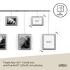 Umbra Exzibit Photo Set of 6x2L Stylish Interior Black Multi-Frame Frames, 9, Size, Wall-Mounted, Hanging, Display, Decor, Gift, Present,
