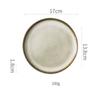 Japanese Plate Ceramic Dessert Plate Household Tableware Rice Bowl Restaurantware