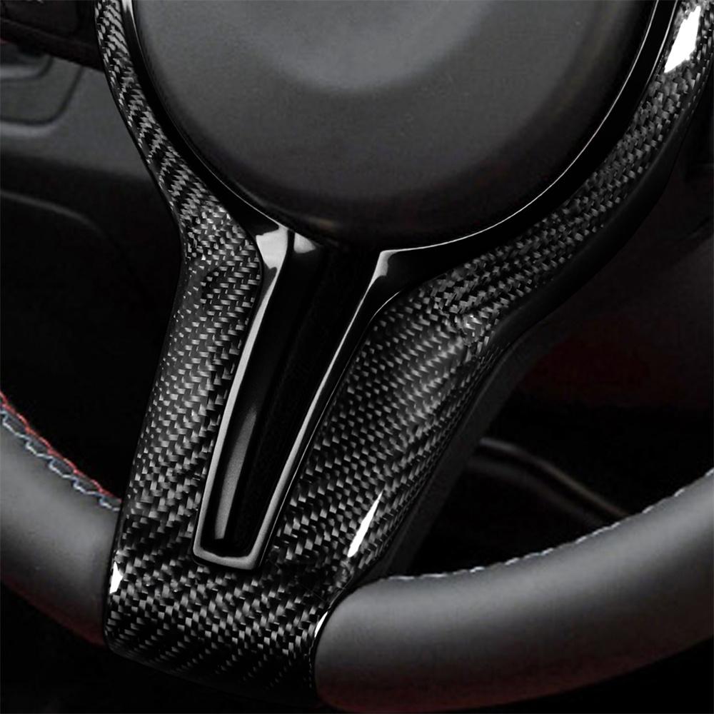 For BMW F87 F80 F82 F10 F12 F06 M2 M3 M4 M5 M6 Carbon Fiber Steering Wheel Trim