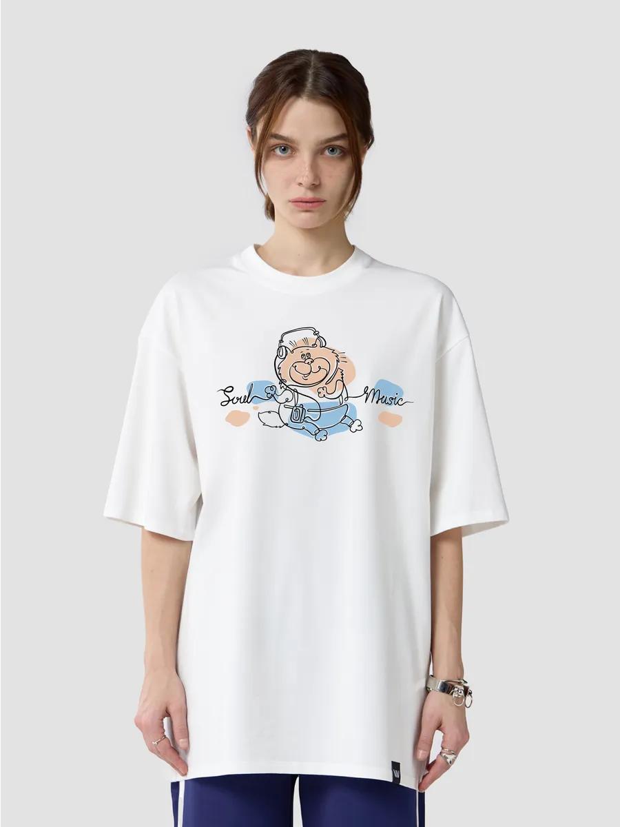 

Oversized T-shirt with Soyuzmultfilm print L