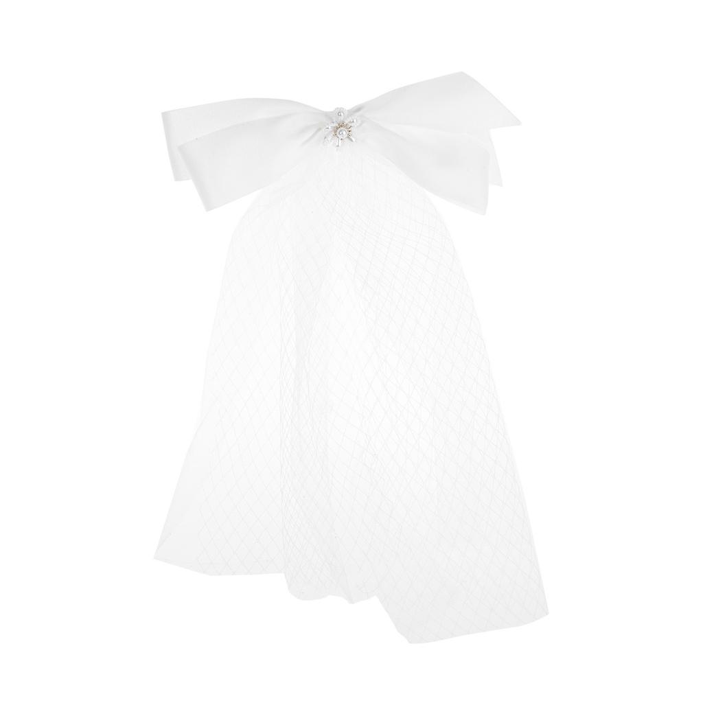 Korean Style New Soft Yarn Handmade Flower Mesh Big Bow Wedding Headdress Beautiful Temperament Romantic Barrettes