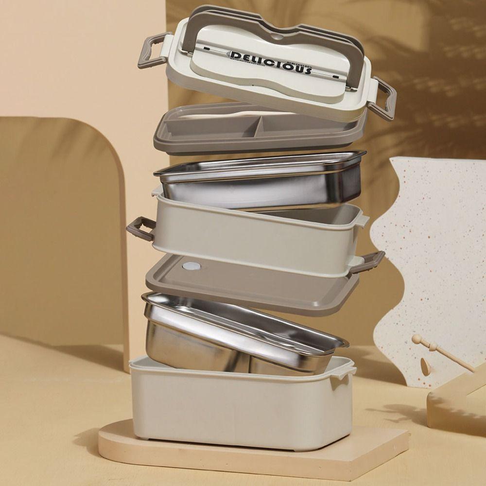 2/3 Layers Multi Layer Lunch Box Large Capacity Divided Food Storage Container  for Home