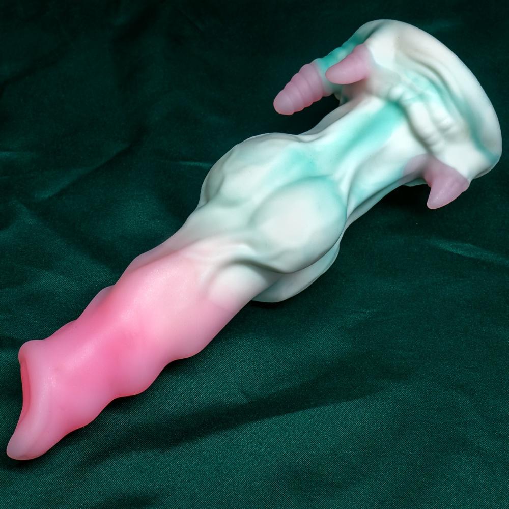 Fantasy Dragon Horse Dildo 7.67 Inch – Thick Textured Anal & Vaginal Dildo with Strong Suction Cup, Adult Sex Toy for Women, Men & Couples