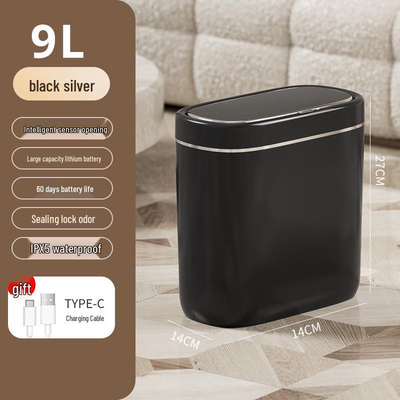 2025 Smart Sensor Trash Can for Home – Automatic Induction Bin for Bathroom & Living Room