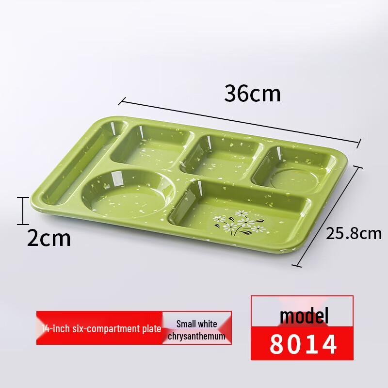 Durable Food-Grade Plastic Divided Dinner Plate