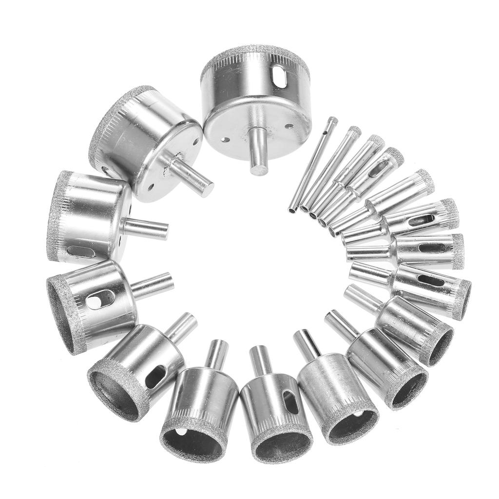 18 Stück Diamantbohrer für Keramik, Diamant Lochsäge Bohrer Set Kit 0,2in~2in