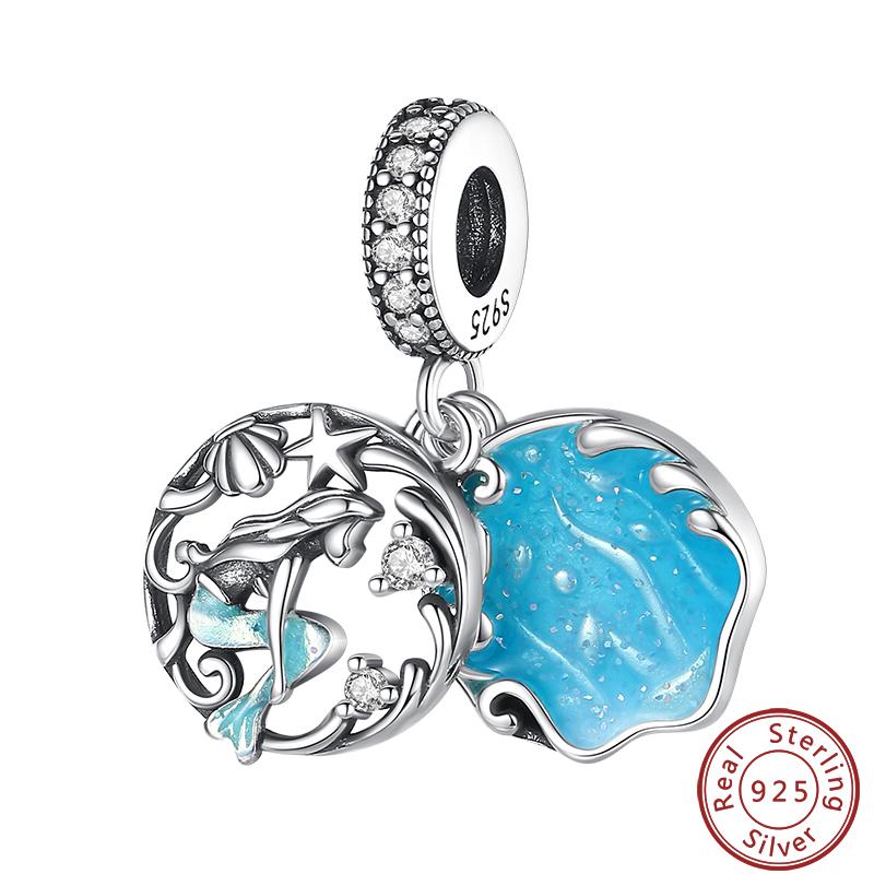 Luminous Ocean Series Copper Dolphin Turtle Octopus Charms Beads 3Mm Diy Fine Jewelry Gifts Making