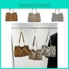 Contemporary Leopard Print Shoulder Bag Ideal For Commute With Comfortable Design