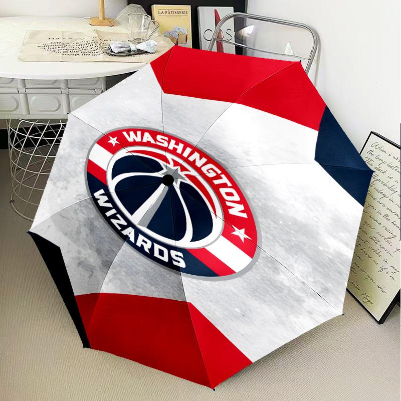 Washington basketball Stars Umbrella Folding umbrella, automatic umbrella 8-Frame for Travel, camping Use Gift for Halloween Christmas