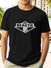 Beastie Graphic T-shirt - Green Casual Summer Tee with White Logo