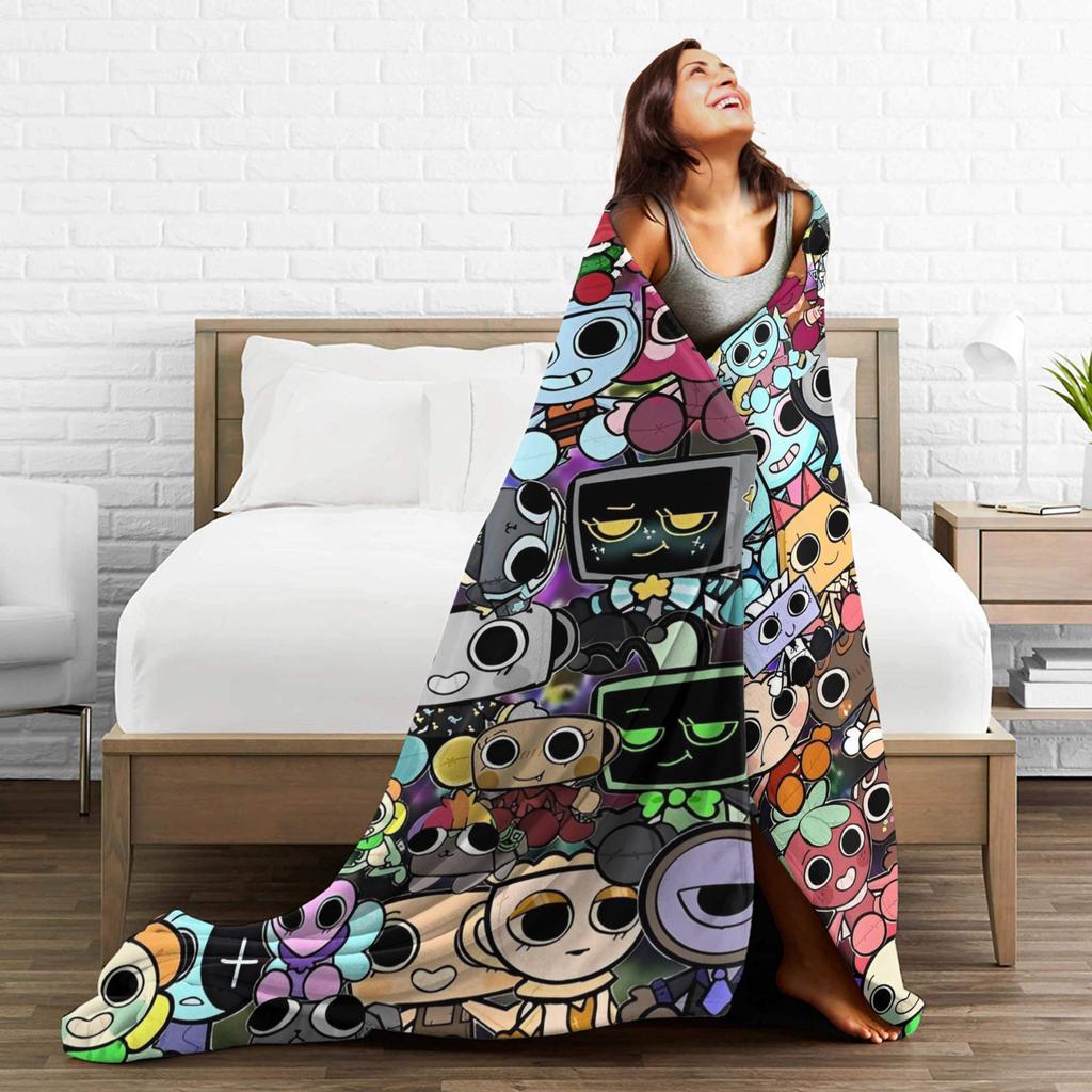 Dandys World Vee Shelly Goob Gigi Blanket Catoon Wool Vintage Warm Throw Blankets for Bed Sofa Spring Autumn