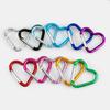 Heart Designs Carabiner Keychain Pack of 10 for Multipurpose Use In Travel and Outdoor Activities Daily Casual Use