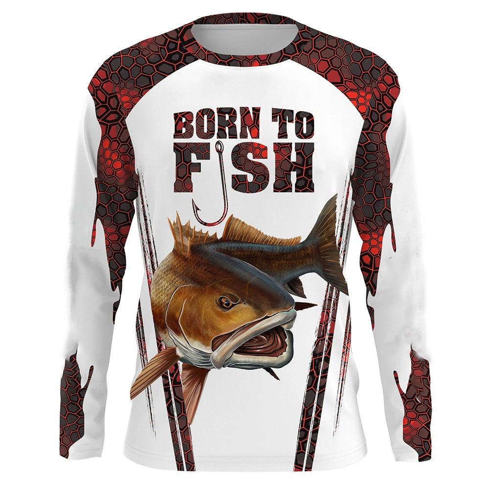 Long sleeved men's 3D printed summer round neck T-shirt