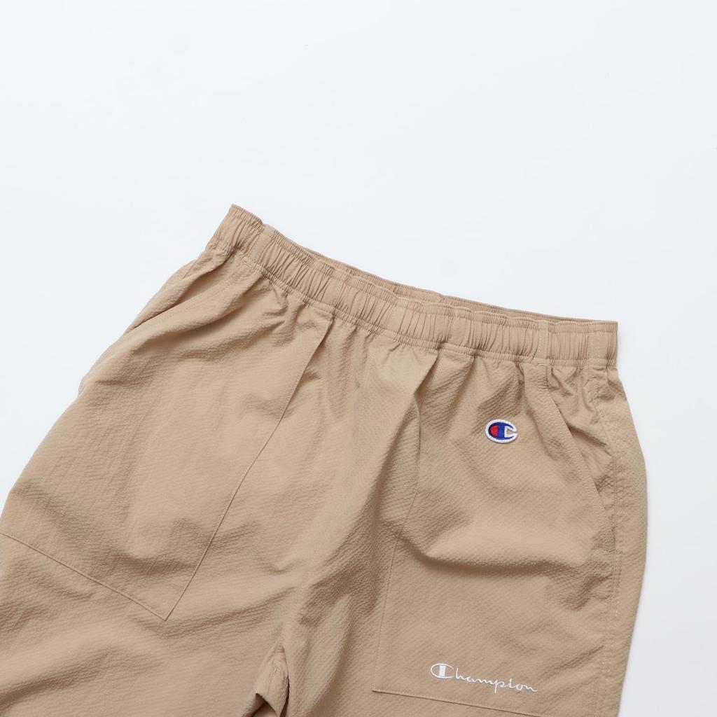 Champion Boys Casual Shorts with Embroidered Script Logo CK-B502, Beige,