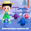 כדור קפיצות הופר צעצוע לילדים מבוגרים כדור קופצני עם ידית משחק קפיצות לילדים לאימון שיווי משקל כושר כיף תרגיל