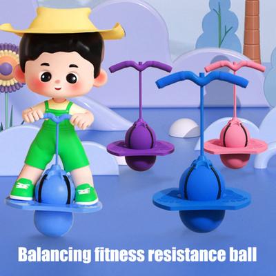 Palla Salterina Giocattolo per Bambini Adulti Palla Rimbalzante con Maniglia Gioco di Salto per Bambini per Allenamento dell'Equilibrio Fitness Esercizio Divertente