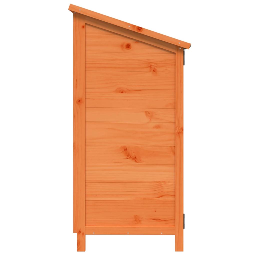 Garden Shed Brown 59 x 56 x 113.5 cm Solid Spruce Wood