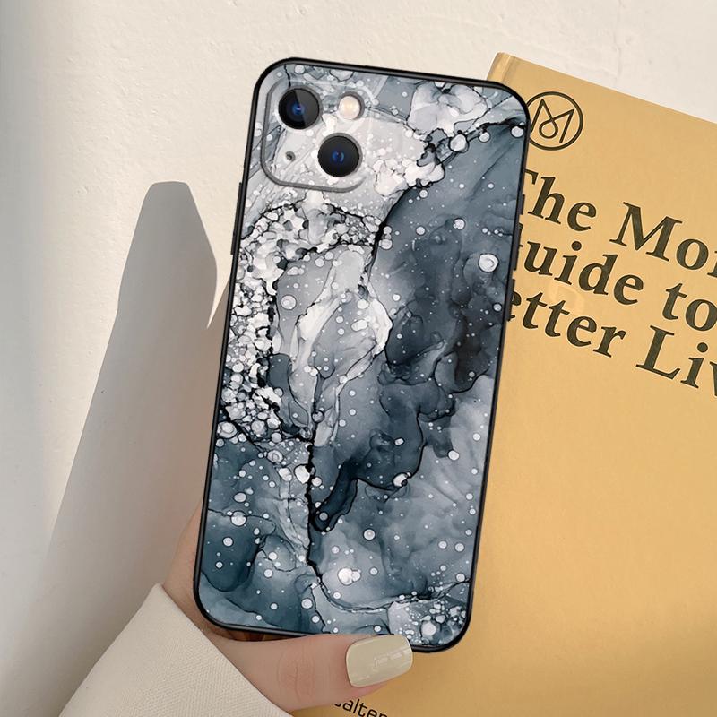 Strandige Pastel Abstracte Schilderij Case Voor iPhone 13 12 11 Pro Max Mini XR X XS MAX 6S 7 8 Plus SE 2020 2022 Telefoonhoes