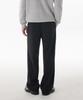 Musinsa Standard Brushed One-Pleat Wide Elastic Pants [Black]