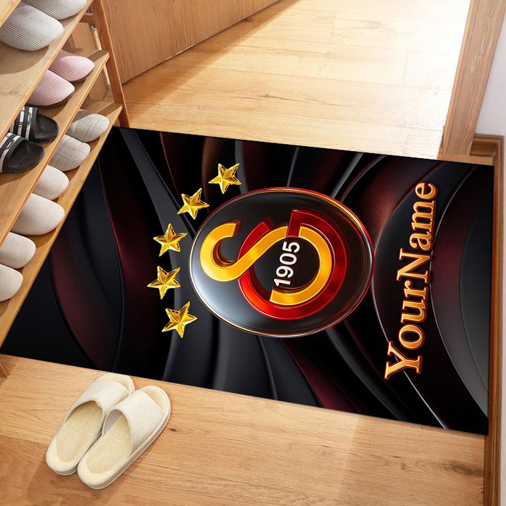 Galatasaray Personalized Text Floor Mat Perfect For Hallway Dining Room Living Rooms Decorate Room Antislip Carpet Office Home Decor