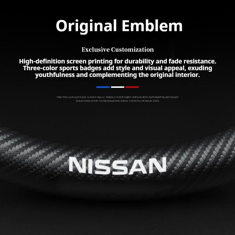 Nappa Leather Car Steering Wheel Cover Nissan Qashqai Juke XTrail Patrol Note Leaf Altima Murano Rogue Pulsar Sentra Teana Tiida vsd55
