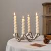 Europäischer Keramik 4-Loch Kerzenhalter Elegante Tischdekoration für Esszimmer Schlafzimmer Geburtstagsgeschenk