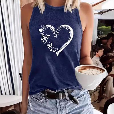 Top e Gilet Senza Maniche Girocollo e Scollo a V per Abbigliamento Casual Primaverile ed Estivo
