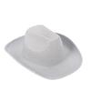 Glitter Pink Western Cowboy Hat Solid Color Cowgirl Hat Fashion Bowler Hat  Show