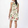 Women's Fashion Beach Dress Sleeveless Round Neck Floral Print Dress