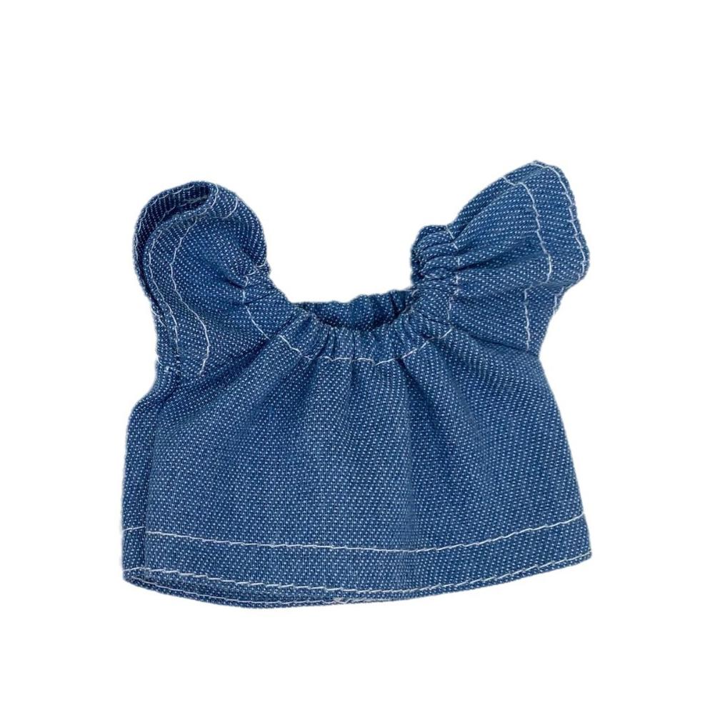 10cm Cotton Doll Fashion Jeans Shirt Pants Cotton Doll Trousers For Casual Wears Doll Clothes Accessories Kids Toys